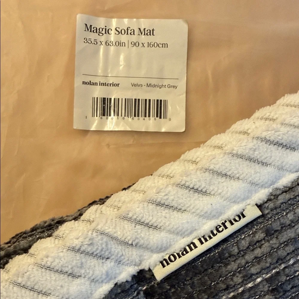 Nolan Interior Magic Sofa Mat in Midnight Gray - Velva